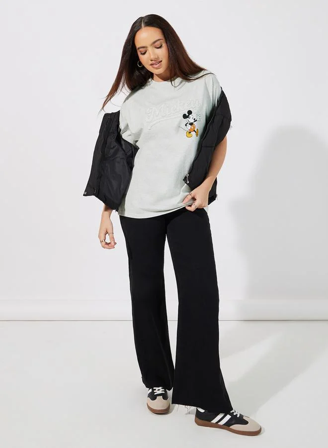 Styli Mickey Mouse Graphic Print Oversized T-Shirt