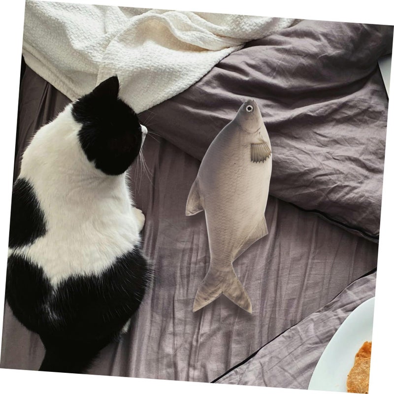 Lifelike Artificial Fish Toy for Pet Cat Play Aquarium Decor - Image 5