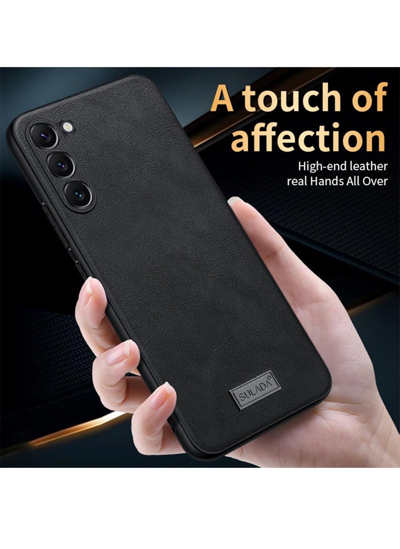 Aookay - Case for Samsung Galaxy S25 Ultra Case, Luxury Business Retro Premium PU Leather Phone Case, Shockproof Bumper Full Body Protective Cover Phone Cases for Samsung Galaxy S25 Ultra 5G (Brown) - Image 1
