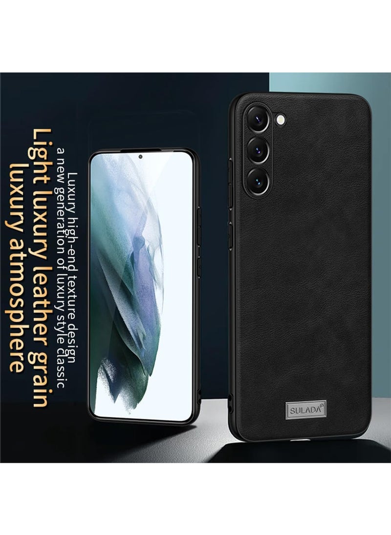 Aookay - Case for Samsung Galaxy S25 Ultra Case, Luxury Business Retro Premium PU Leather Phone Case, Shockproof Bumper Full Body Protective Cover Phone Cases for Samsung Galaxy S25 Ultra 5G (Brown) - Image 1