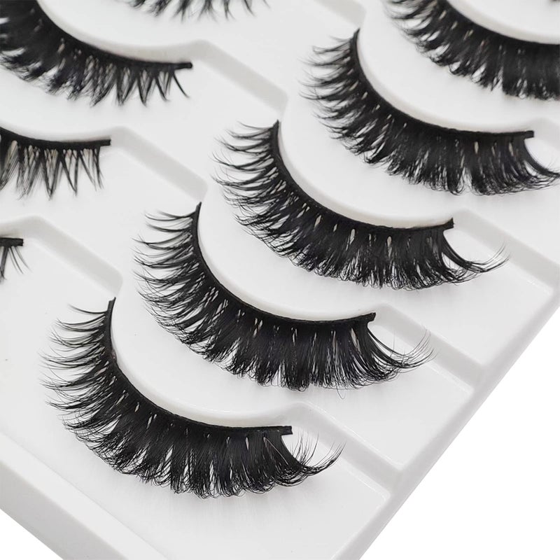 TIKILEY Dramatic 25 MM Mink Lashes Fluffy Big Wispies 25MM Long Eyelashes Volume Thick 3D Mink Eye Lashes Pack - Image 5