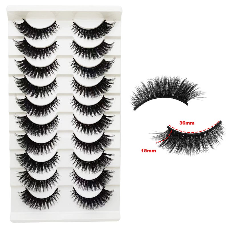TIKILEY Dramatic 25 MM Mink Lashes Fluffy Big Wispies 25MM Long Eyelashes Volume Thick 3D Mink Eye Lashes Pack - Image 2