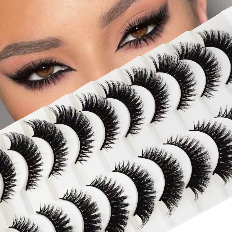 TIKILEY Dramatic 25 MM Mink Lashes Fluffy Big Wispies 25MM Long Eyelashes Volume Thick 3D Mink Eye Lashes Pack - Image 4