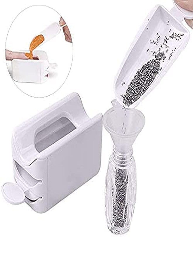 AISHU Nail Glitter Powder Recycling Storage Box Nail Art Dipping Powder Collection Tray Plastic Case Manicure Equipment Tools - Image 2