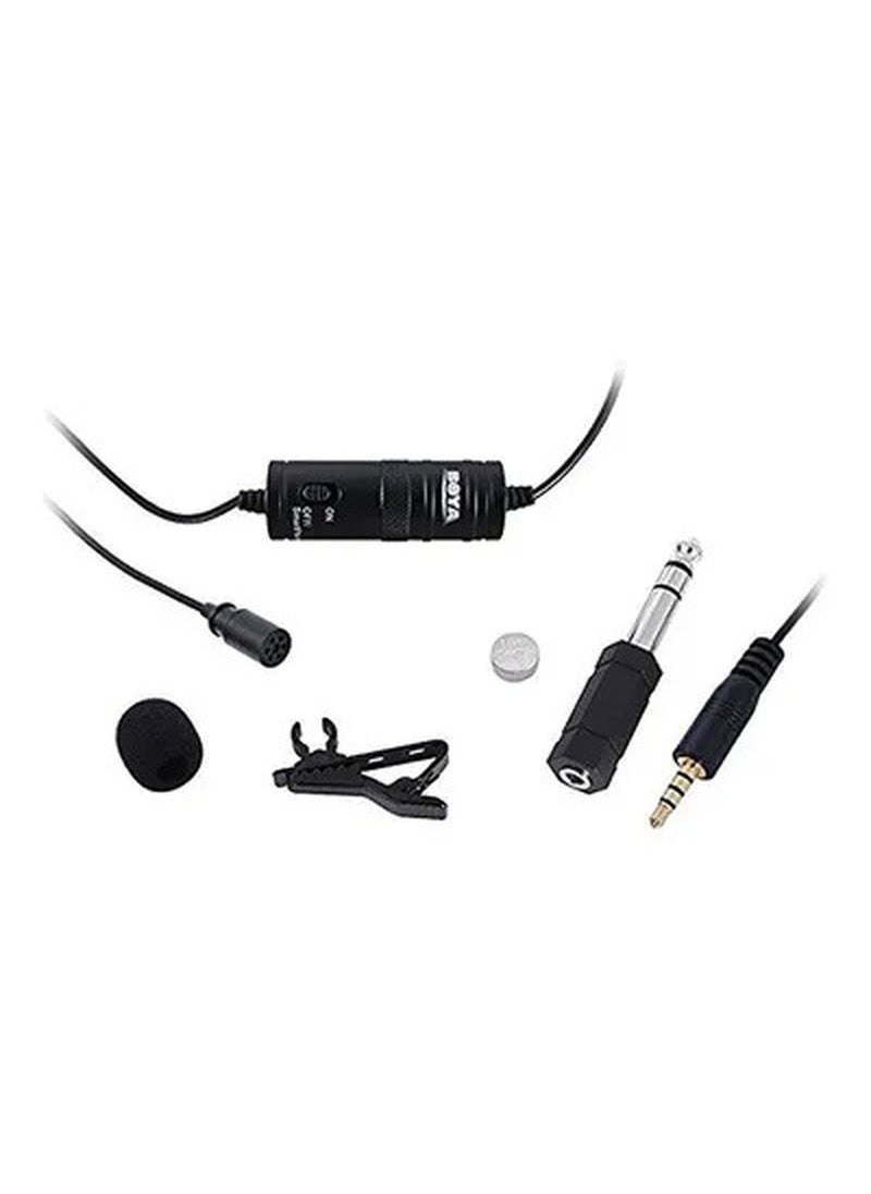BOYA - Omnidirectional Lavalier Condenser Recording Microphone BY-M1 Black - Image 1