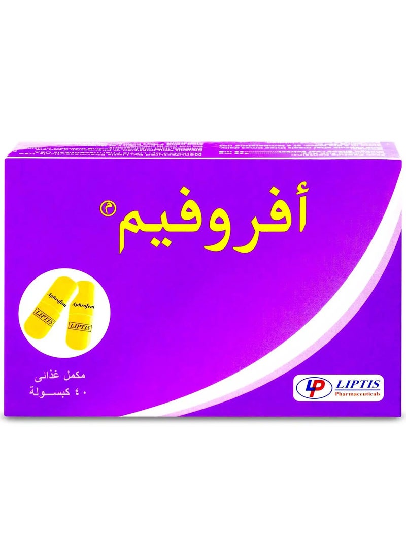 ليبتس فارماسوتيكالز أفروفيم، مكمل غذائي للسيدات- 40 كبسولة  - Image 1