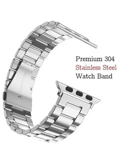 keloray Stainless Steel Replacement Bands for Apple Watch Band 38mm 40mm 41mm 42mm 44mm 45mm 49mm iwatch Series Ultra SE 8 7 6 5 4 3 2 1 Loop Women & Men Watch Strap(Silver)  - Image 2
