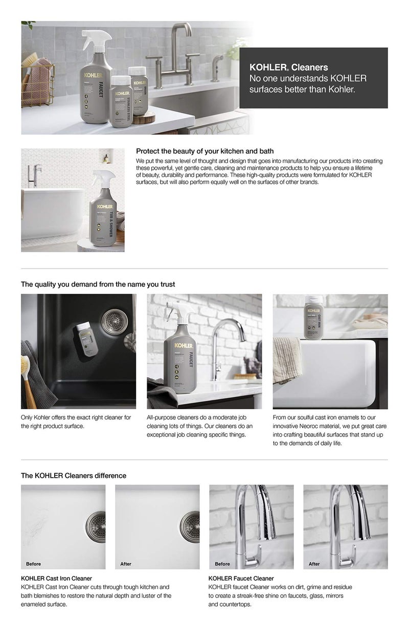 Kohler K-EC23732-NA Tub and Shower Cleaner, Bathroom Cleaner, 28 FL Oz - Image 4