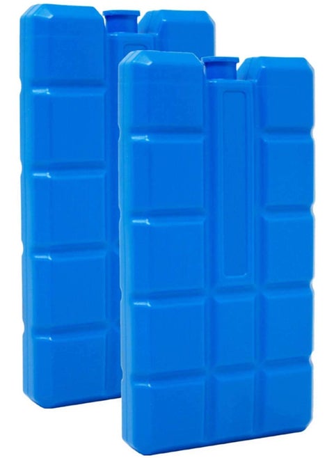 Reusable Ice Packs for Lunch Boxes and Coolers - Freezer Blocks and Ice Pack Bricks (Set of 2) for Keeping Food Fresh and Cool