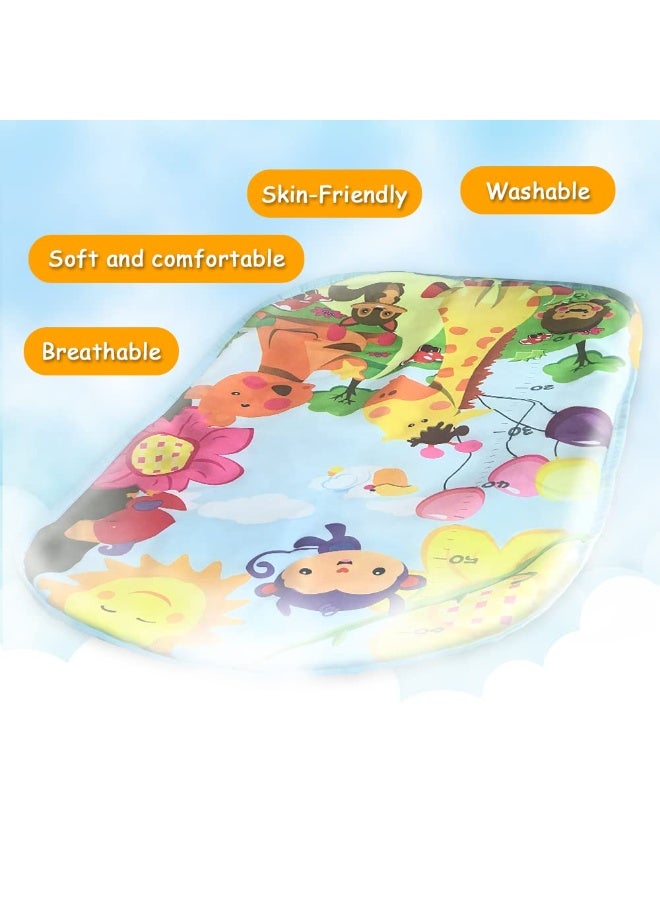 Baby Piano mat Kick and Play Multifunction Gym Play mat,Tummy time mat Baby Kicking for feet with Pendant Rattle,Animal Shape Maracas,Playmate for Baby (Green) - Image 5