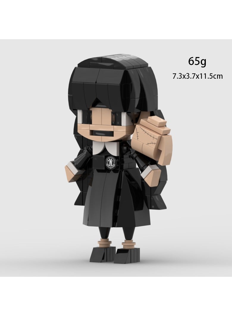 general Wednesday animation building blocks hand-held ornaments and toys beautifully restore the image of movie characters - Image 3