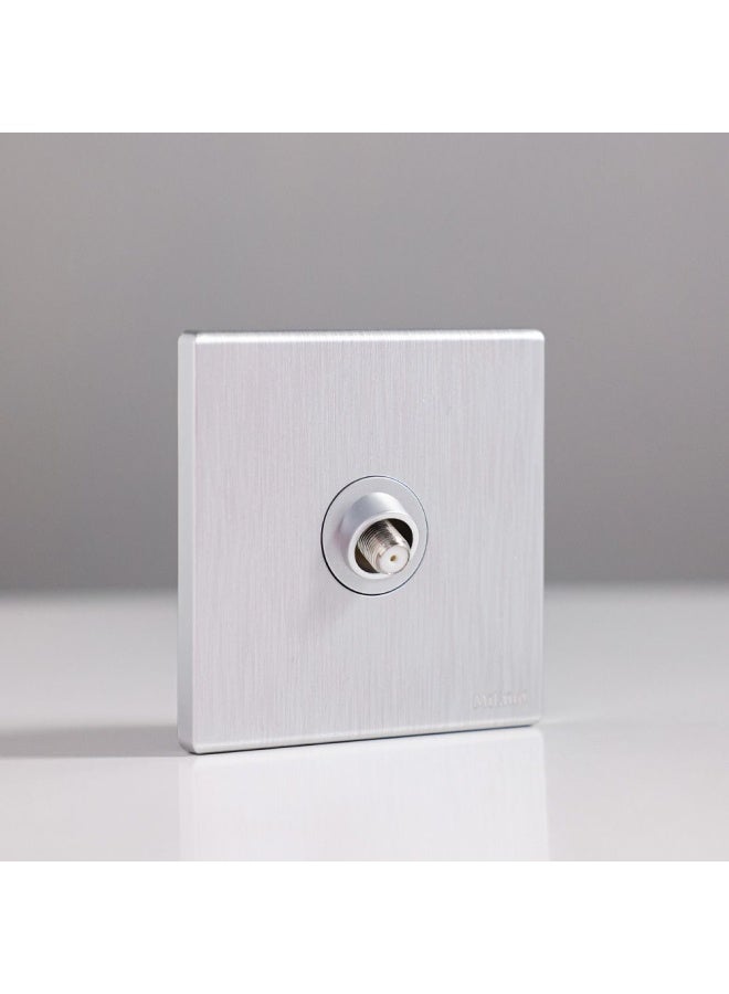 DANUBE HOME Milano 15A Socket Aura For Home Office Hotel Conventional Construction Project Slvr - Image 1