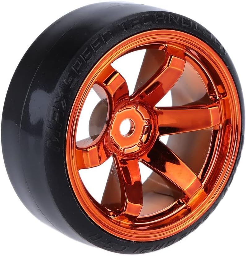 GoolRC 4PCS/Set 1/10 Drift Car Tires Hard Tyre Replacement for Traxxas HSP Tamiya HPI Kyosho On-Road Drifting Car (Gold) - Image 3