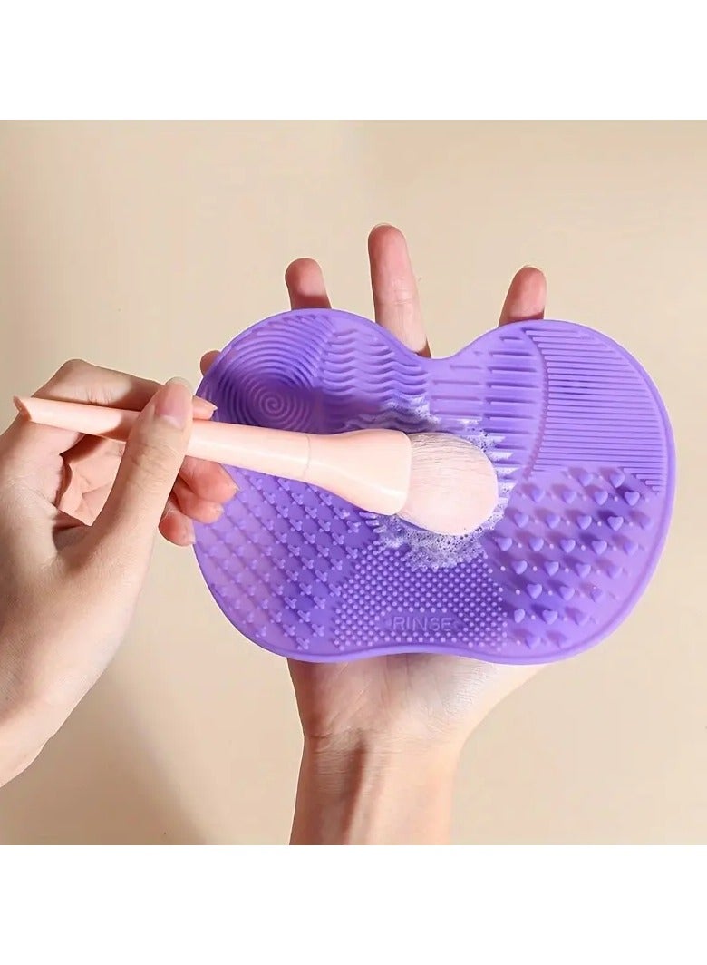 ORiTi 1PC Sioicone Brush Cleaner Wahing Brush Cleaning Mat Foundation Makeup Brush Cleaner Pad Universal Makeup Tool With Sunction Cuos - Image 1