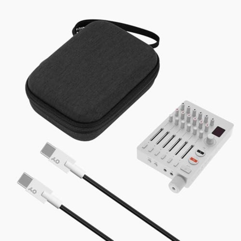 Geekria Audio Interface Carrying Case, Compatible with Teenage Engineering TX-6, EVA Hard Shell Portable Travel Bag Dark Gray - Image 3