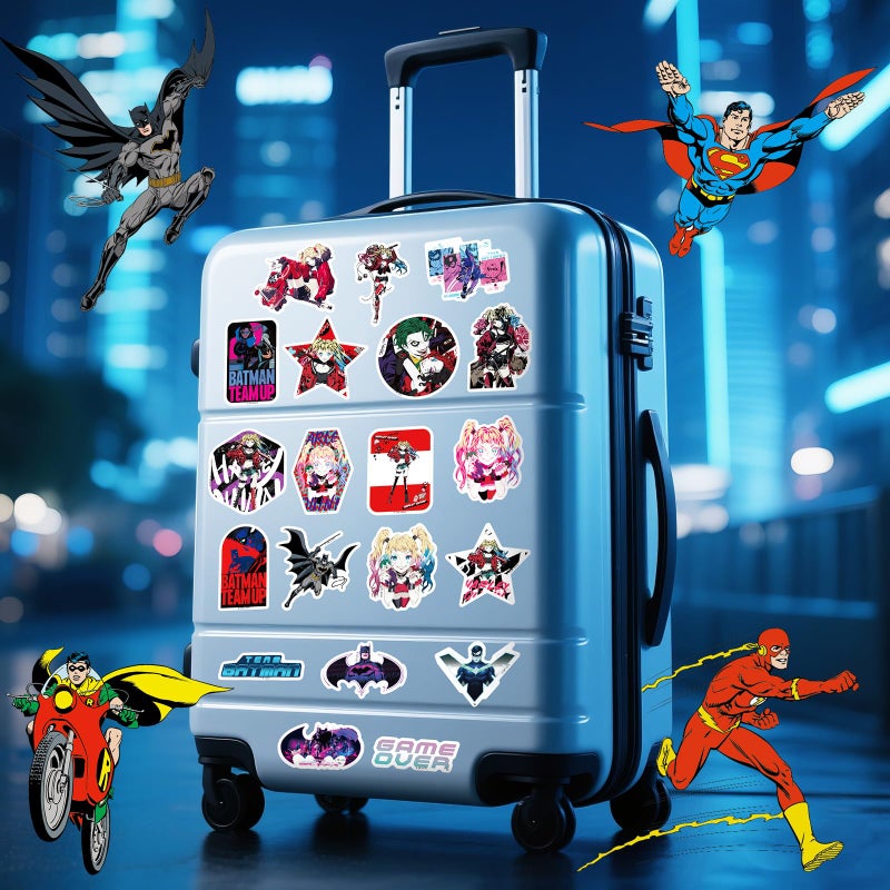 CoCube+ 50PCS Cool Comic Style Superhero Stickers Pack â€“ Waterproof Vinyl Decals for Laptop, Water Bottle, Phone, Skateboard, Car, Scrapbook, Aesthetic Anime-Inspired Art Stickers for Kids & Adults - Image 5