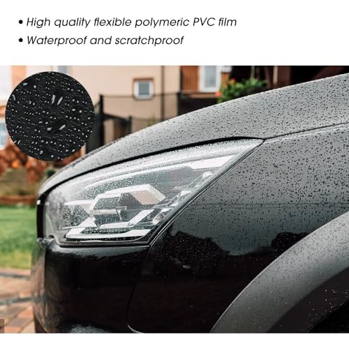 SUNBIRD Black Car Wrap Vinyl Roll with Air Release DIY Styling Self Adhesive Motorbike Car Sticker Decal (24in x 5ft, Black Glossy) - Image 3