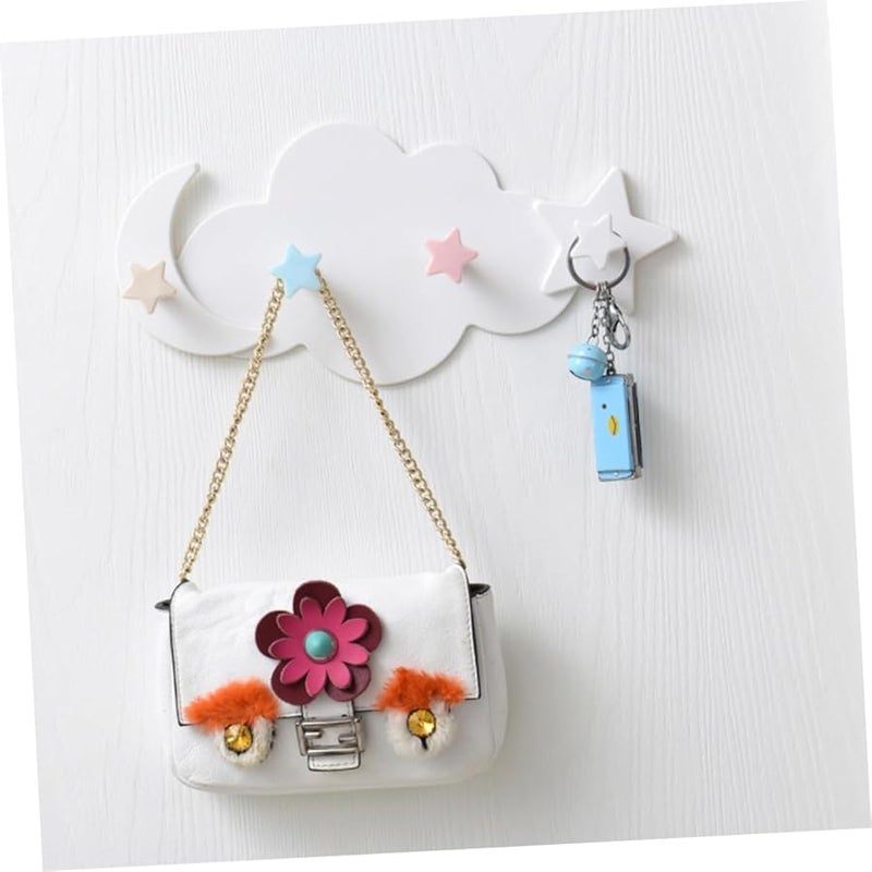 Garneck Transparent Adhesive Cloud Hook Wall Mounted Hanger No Drilling Needed - Image 3