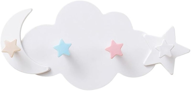 Garneck Transparent Adhesive Cloud Hook Wall Mounted Hanger No Drilling Needed - Image 2