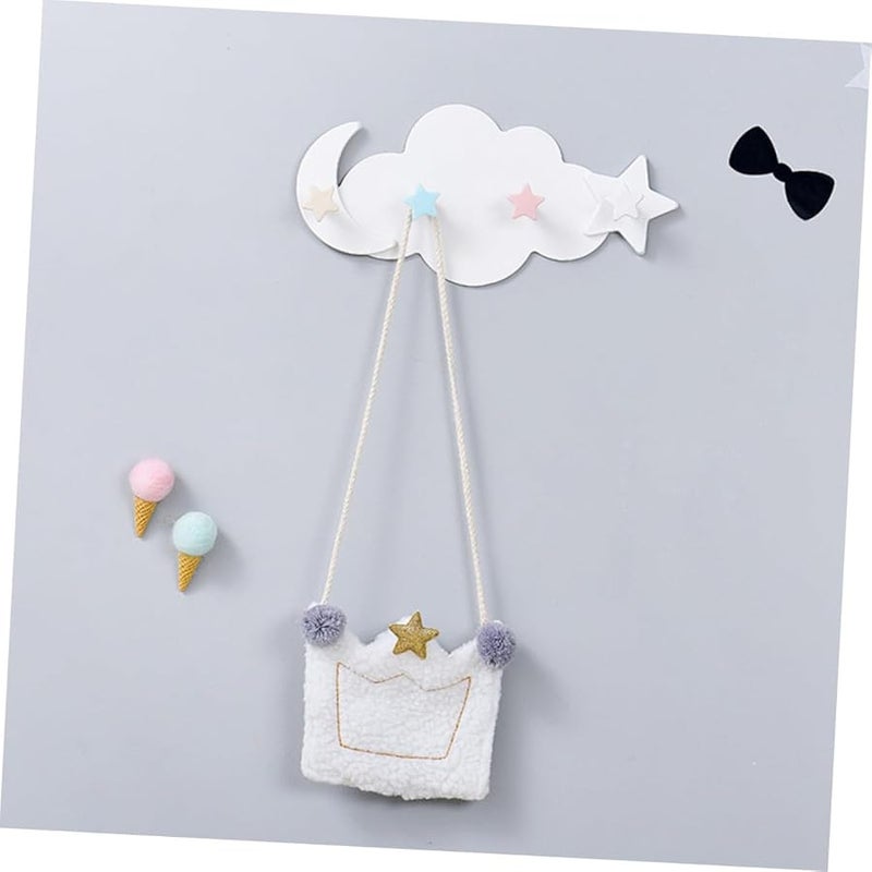 Garneck Transparent Adhesive Cloud Hook Wall Mounted Hanger No Drilling Needed - Image 5