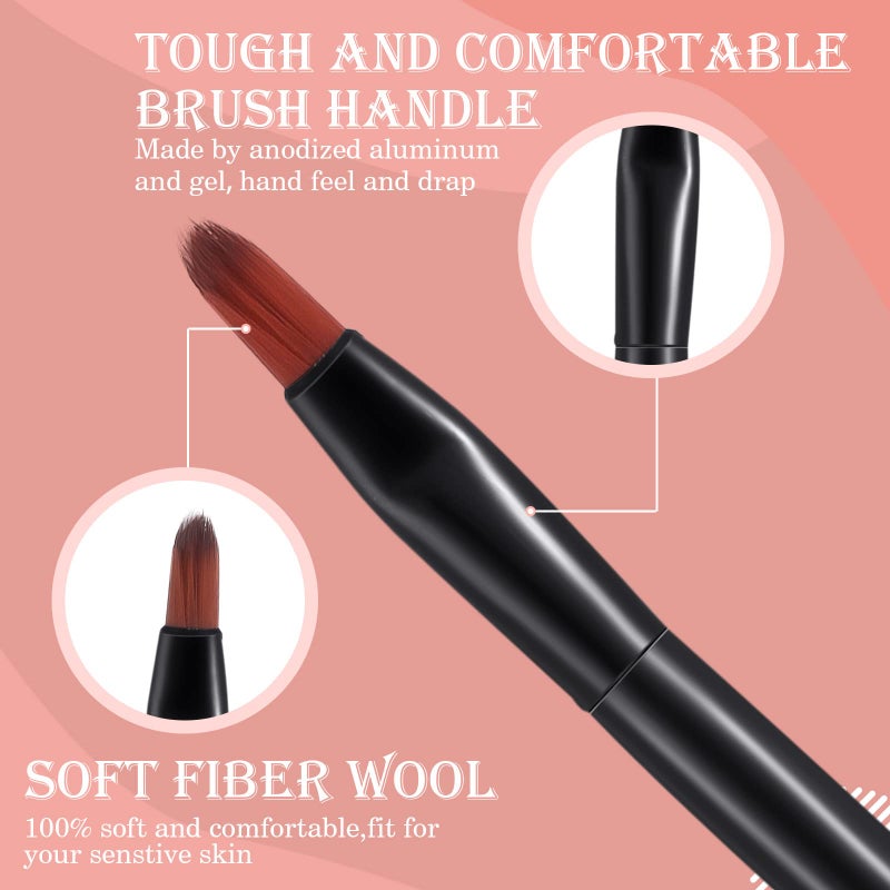 Yaomiao 120 Pcs Disposable Lip Brushes Small Lip Applicators Bulk Multifunctional Brush for Lipstick Makeup Concealer Eyebrow Foundation Blending Cosmetic Tool - Image 3