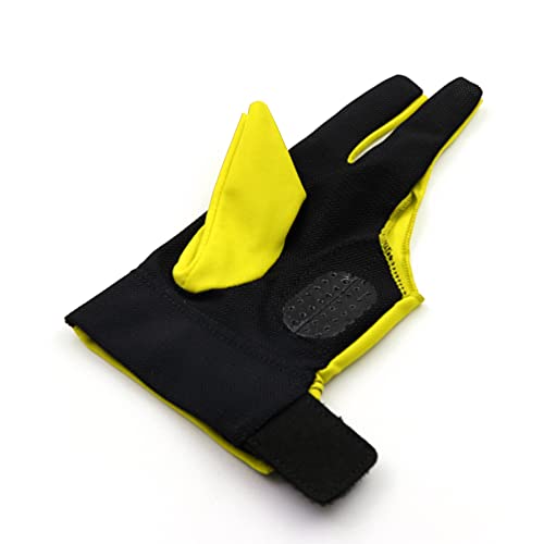 CUESOUL Professional Billiard Gloves Yellow-Wear on Left Hand Size L - Image 4