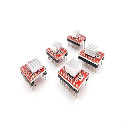 Bolsen 5pcs/lot Reprap Stepper Driver pololu A4988 Stepper Motor Driver Module with Aluminum Heat Sink for ramps 1.4 3D Printer - Image 2