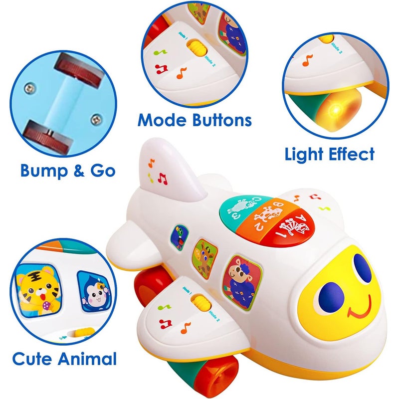 Hola - Bump N Go Learning Plane With Light & Music - 6103 - Image 3