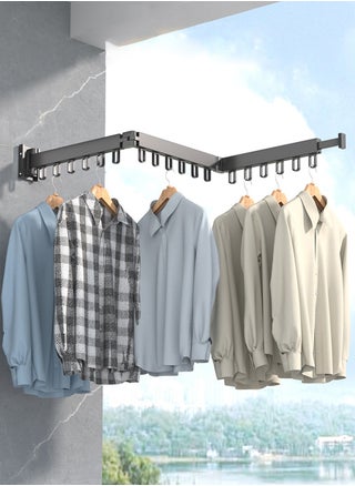 Telescopic Drying Rack, Foldable Aluminium Drying Rack, Wall Mounted Drying Rack, Rotatable Retractable 3-Part Non-Slip Clothes Rack 120.5cm x 9cm - pzsku/ZDDC7D23F0F505FF1B27FZ/45/_/1720080043/4b60938f-84cb-4536-850a-3089bd6cd8df