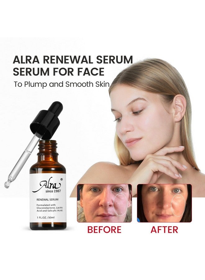 Alra Renewal Serum for Face, Exfoliating Facial Serum for Anti-Aging, Blackhead, Pores Minimizer, All-IN-ONE Night Serum Skincare Gifts for Women & Men, 1 fl oz - Image 5
