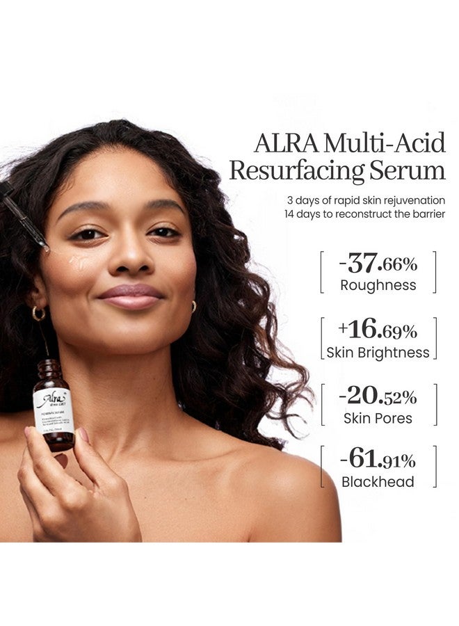 Alra Renewal Serum for Face, Exfoliating Facial Serum for Anti-Aging, Blackhead, Pores Minimizer, All-IN-ONE Night Serum Skincare Gifts for Women & Men, 1 fl oz - Image 3