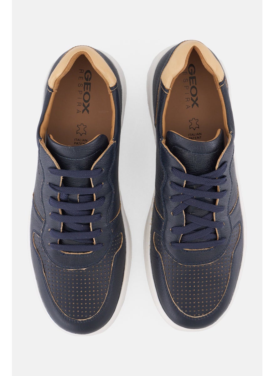 GEOX Men Lace Up Casual Shoes, Dusty Navy  - Image 2