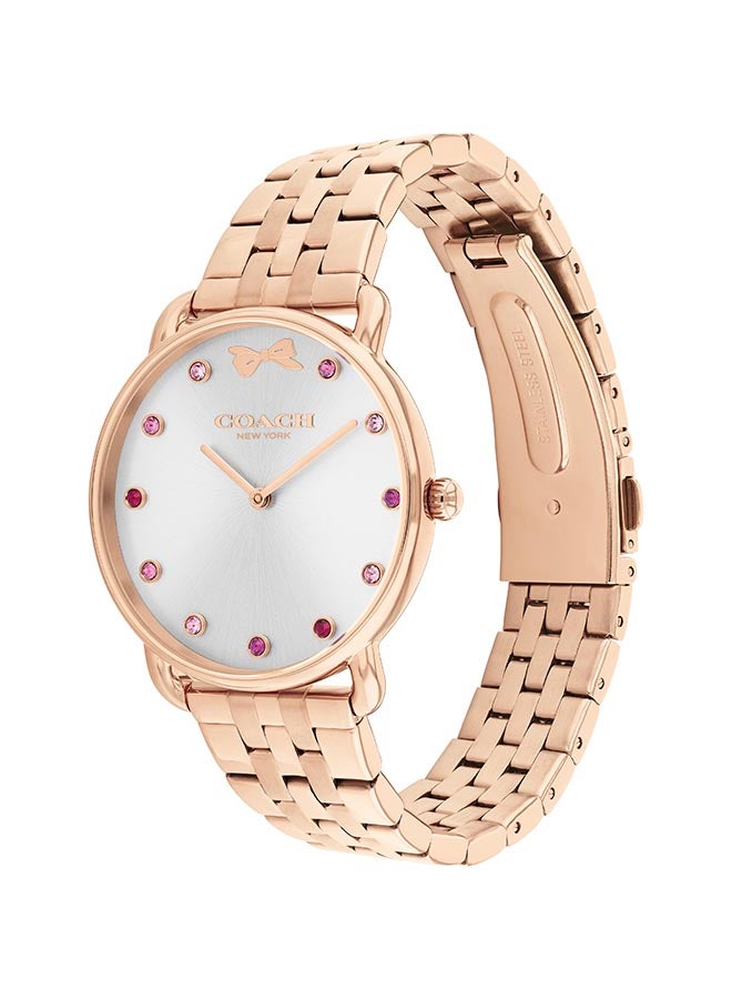 COACH WATCHES ROUND ANALOG WOMEN'S SILVER WHITE CASE WATCH - 14000127 - Image 2