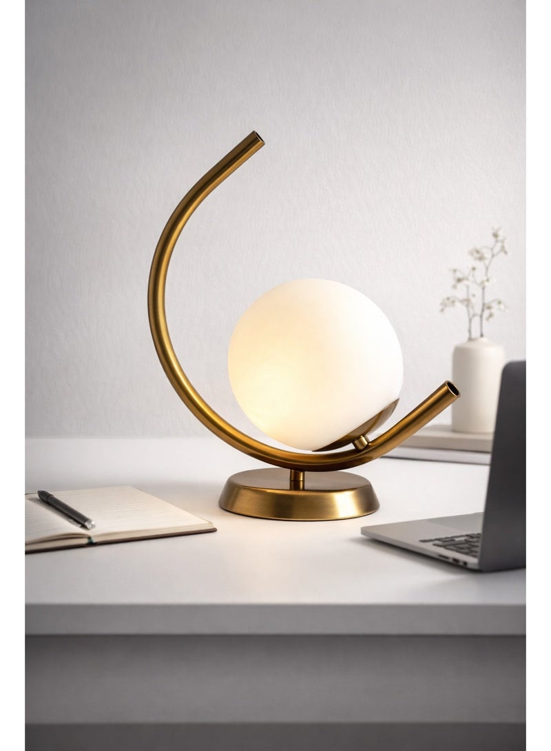 كلوك اباجورة جلوبو دي فيترو ذهبي - Image 2