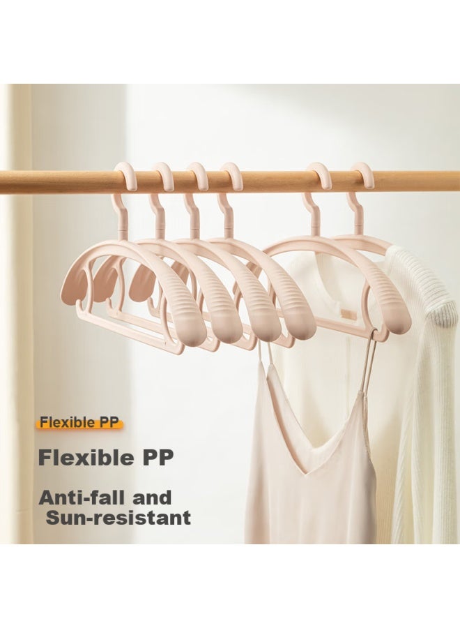 Bdo Adult Wide Shoulder Thickened Seamless Hangers, Drying Racks For Home Use, Non-slip Clothes Hangers, Bedroom Coat Hangers, Pack Of Four
