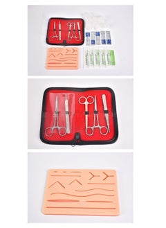 Gasin Surgical Training Set, Surgical Suture Instrument Package, Silicone Simulation Skin  - Image 3