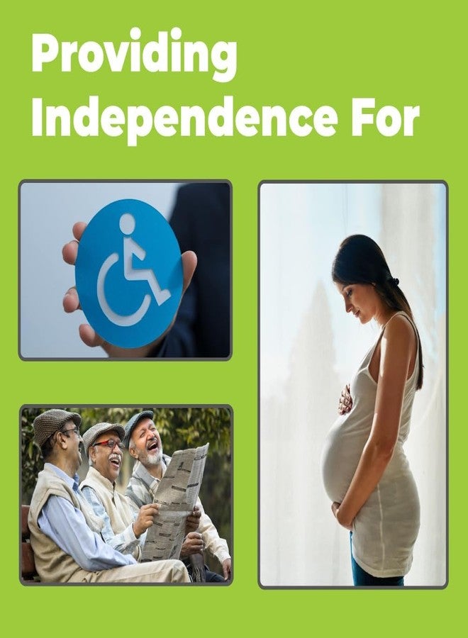 Kitwe عصا المشي Kitwe Walk & Rest | عصا مشي مريحة وقابلة لتعديل الارتفاع مع مقعد | إطار من الألومنيوم خفيف الوزن ومتين | تصميم مقاوم للخدش وصديق للبيئة لتوفير أقصى درجات الراحة والثبات. - Image 2