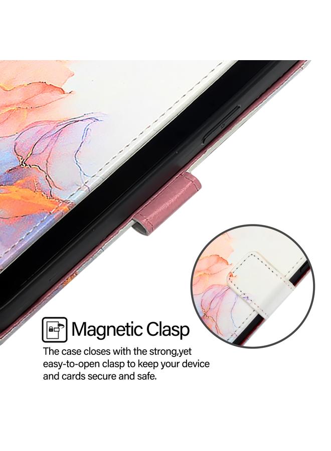 S-TOP Case For Infinix Note 40 5G PT003 Marble Pattern Flip Leather Phone Case - Image 4