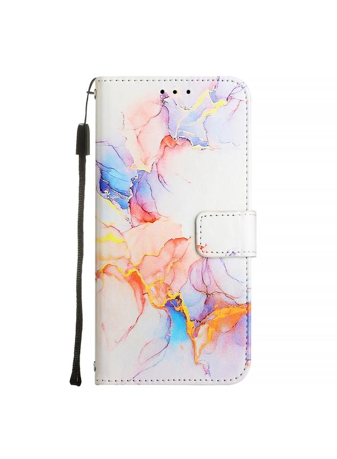 S-TOP Case For Infinix Note 40 5G PT003 Marble Pattern Flip Leather Phone Case - Image 3