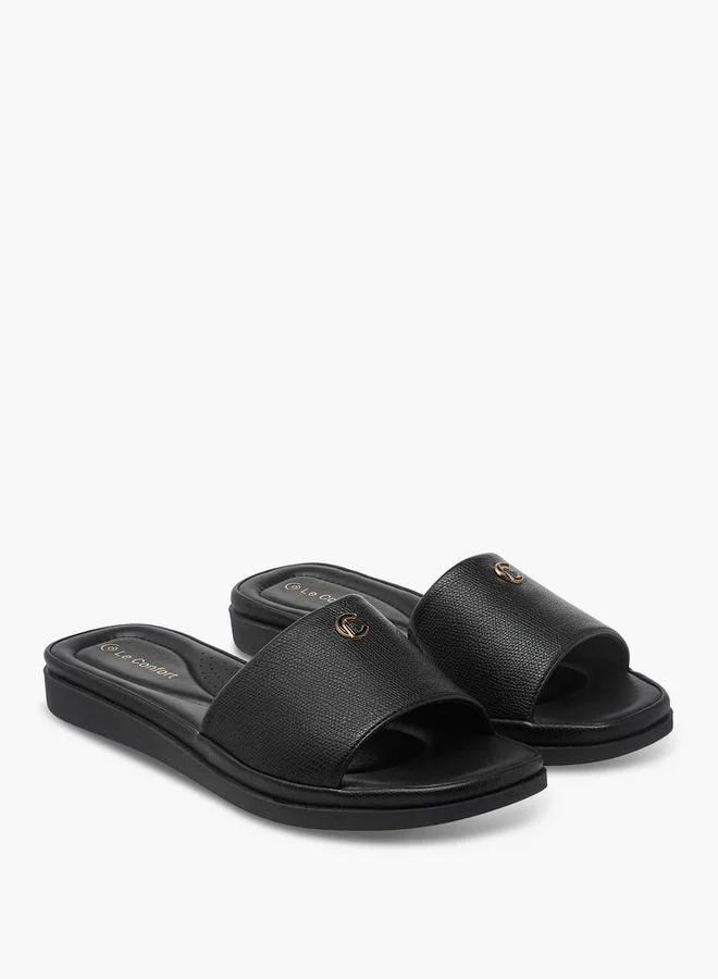 لو كونفورت Women Textured Comfort Slide Sandals