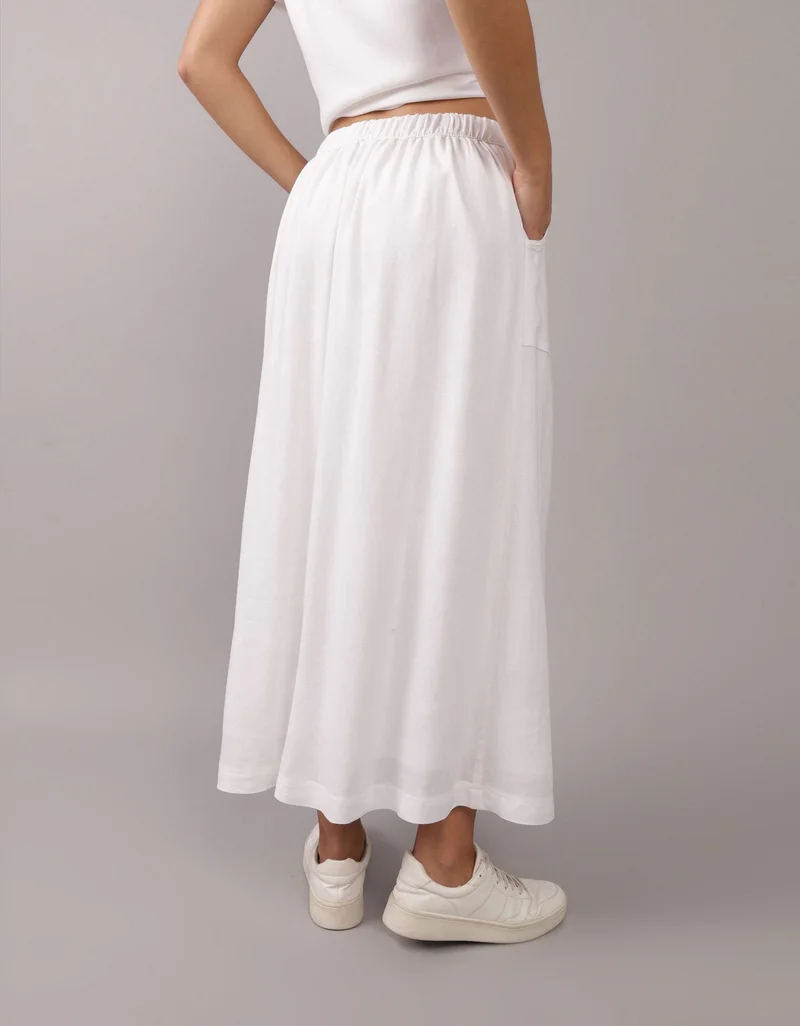 امريكان ايجل تنورة ميدي بأزرار أمامية