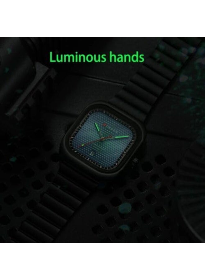 Curren 8460 Casual Steel Strap Square Men Quartz Watch Japan Movement - Image 5