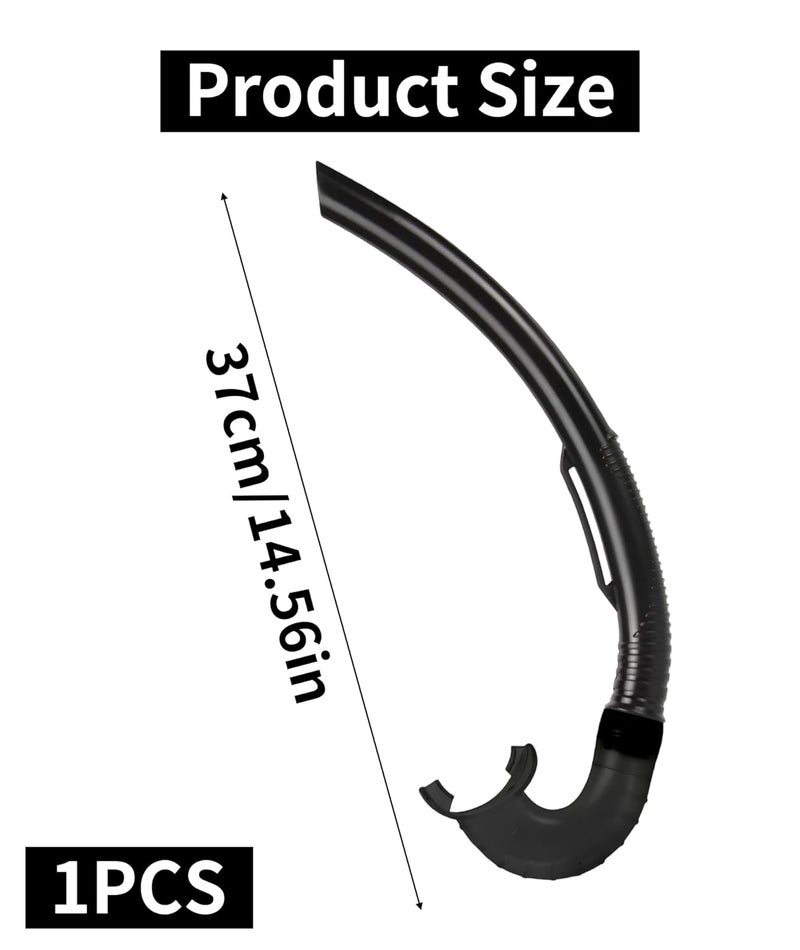 RupeeRise Snorkel for Swimming, Snorkeling Kit for Adults, Swimming Breathing Pipe, Scuba Diving Kit, Tropical Waters, Lakes, Beach Activities(Black) - Image 2