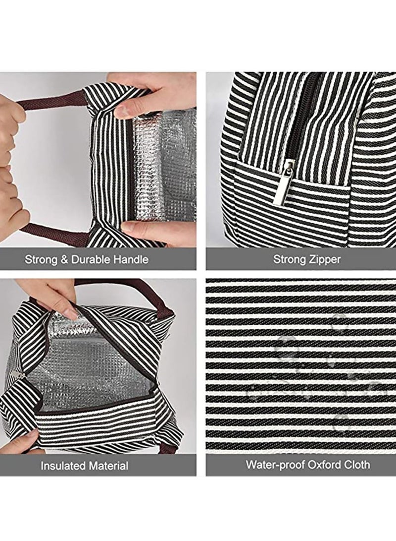 Y&D 27 PCs Bento Box Lunch Kit, Stackable 3-in-1 Compartment Japanese Set w/ Soup Cup Sauce Can, Spoon Fork, Cake Cups, Fruit Picks, Snack Bags, Leakproof Container for kids and Adults - Image 4