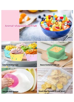 Y&D 27 PCs Bento Box Lunch Kit, Stackable 3-in-1 Compartment Japanese Set w/ Soup Cup Sauce Can, Spoon Fork, Cake Cups, Fruit Picks, Snack Bags, Leakproof Container for kids and Adults  - Image 2