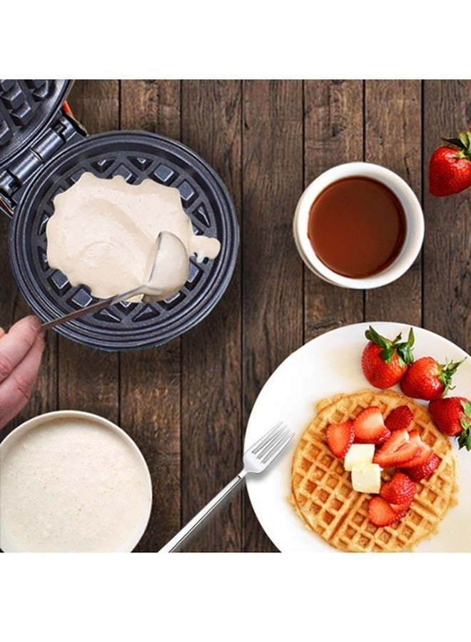 Arabest صانعة الوافل/خبز المنزل/بيتزا/كعكة الخبز الصغيرة/ساندويتش وفطور متعددة الاستخدامات 350 واط، آلة الفطور حمراء/سوداء - Image 4