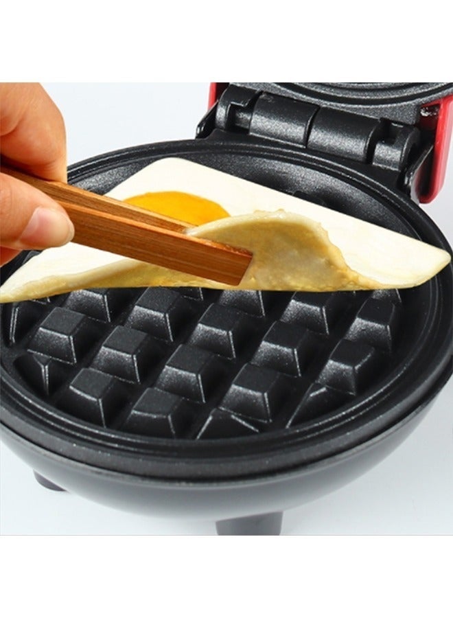 Arabest صانعة الوافل/خبز المنزل/بيتزا/كعكة الخبز الصغيرة/ساندويتش وفطور متعددة الاستخدامات 350 واط، آلة الفطور حمراء/سوداء - Image 3