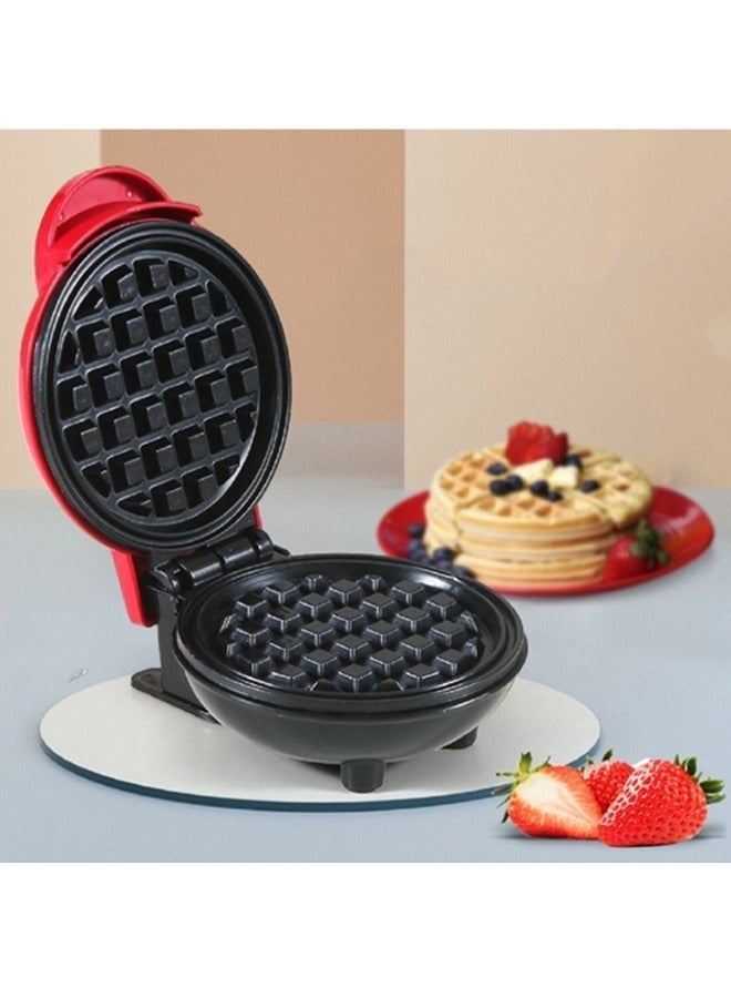 Arabest صانعة الوافل/خبز المنزل/بيتزا/كعكة الخبز الصغيرة/ساندويتش وفطور متعددة الاستخدامات 350 واط، آلة الفطور حمراء/سوداء - Image 2
