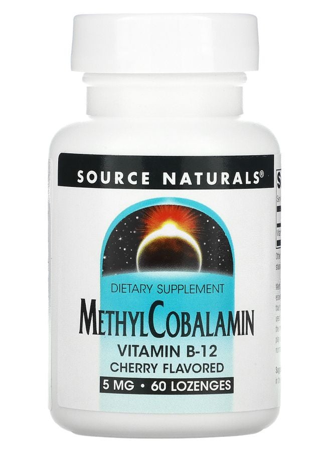 MethylCobalamin Vitamin B12 Cherry 5 mg 60 Lozenges