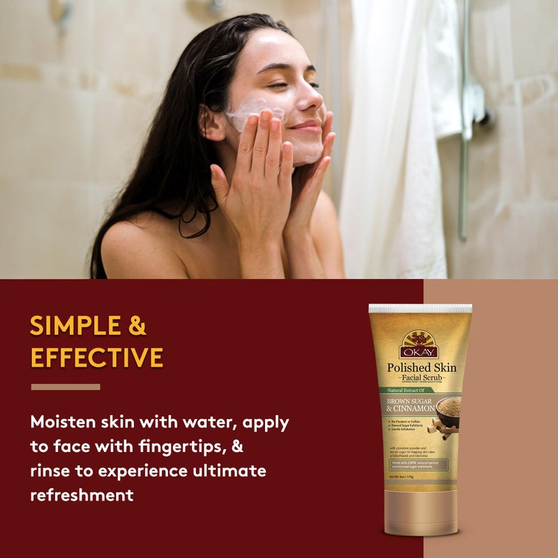 أوكي مقشر الوجه بالسكر البني والقرفة - Image 4